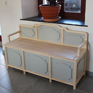 photo d'un banc-coffre à jouet