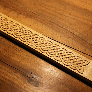 photo d'entrelacs sculptés en bois